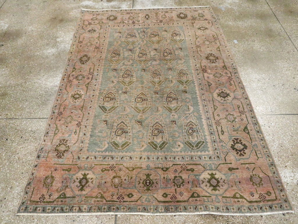 Vintage Persian Malayer Accent Rug, No.29990 - Gss