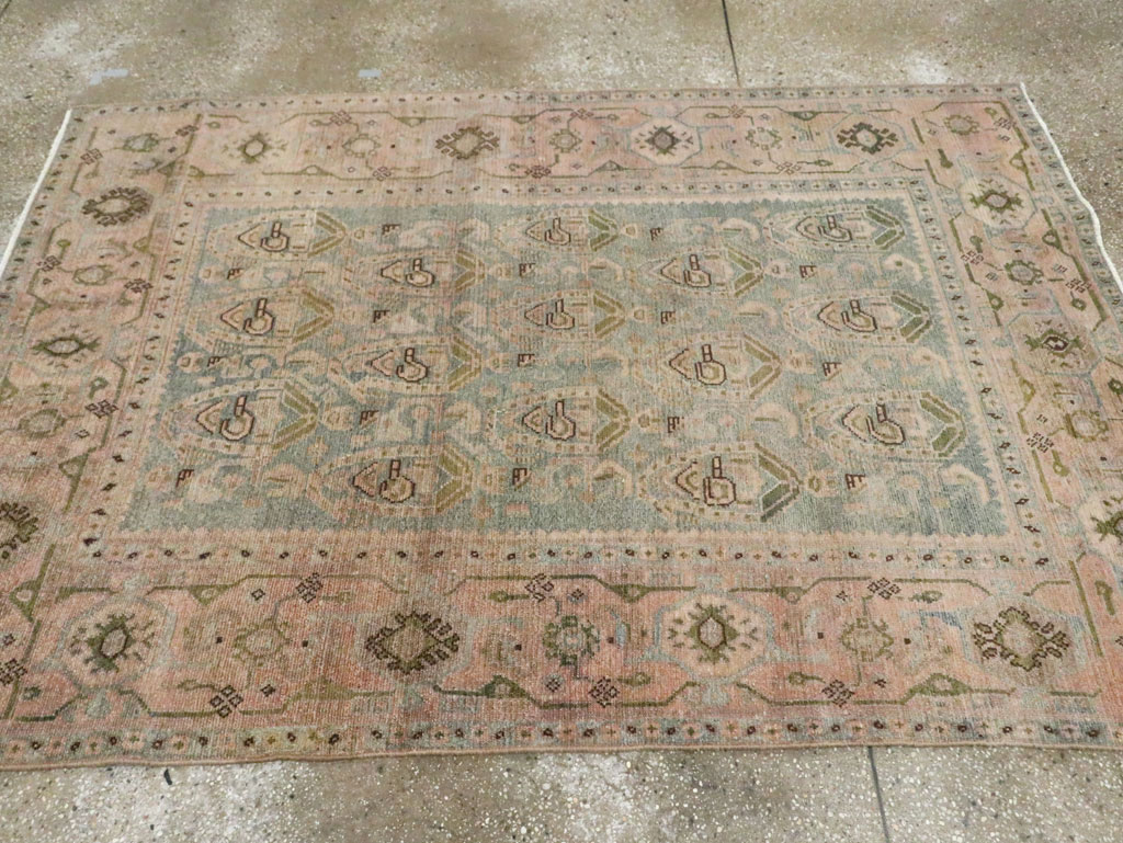 Vintage Persian Malayer Accent Rug, No.29990 - Gss