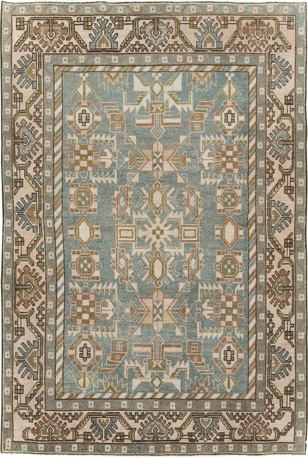 Vintage Persian Malayer Accent Rug, No.29991 - Gss