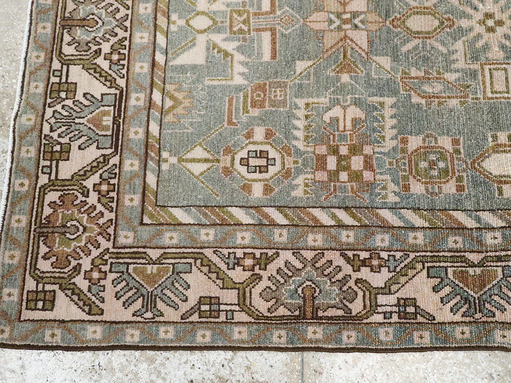 Vintage Persian Malayer Accent Rug, No.29991 - Gss
