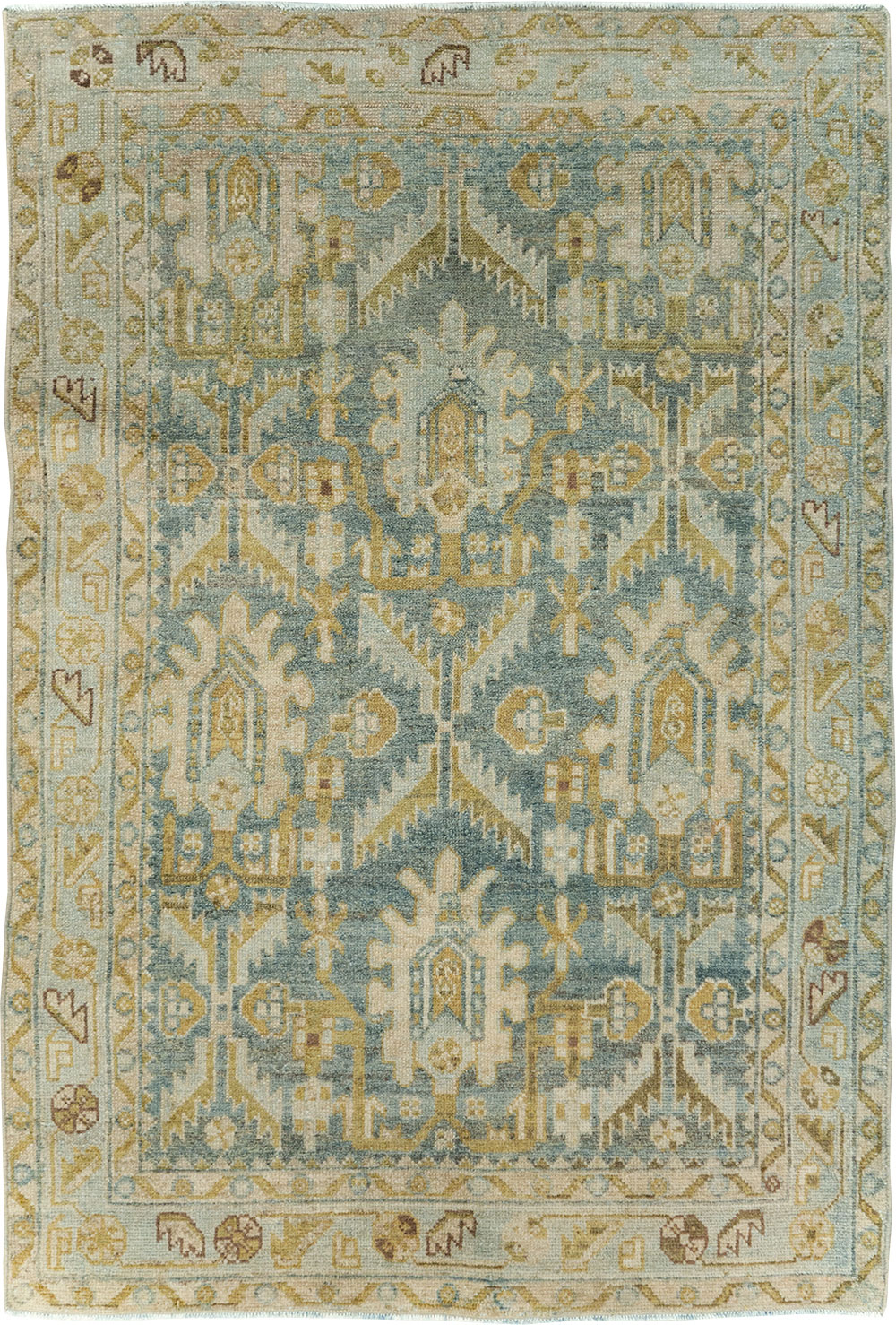 Vintage Persian Malayer Throw Rug, No.29993 - Gss