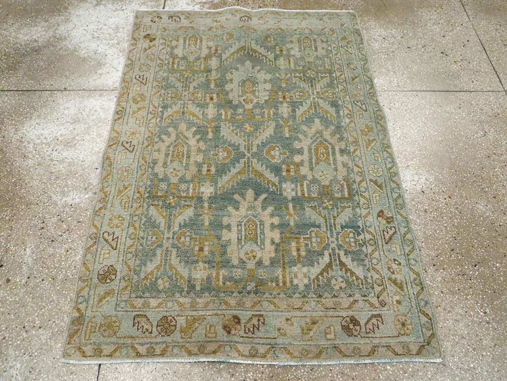 Vintage Persian Malayer Throw Rug, No.29993 - Gss