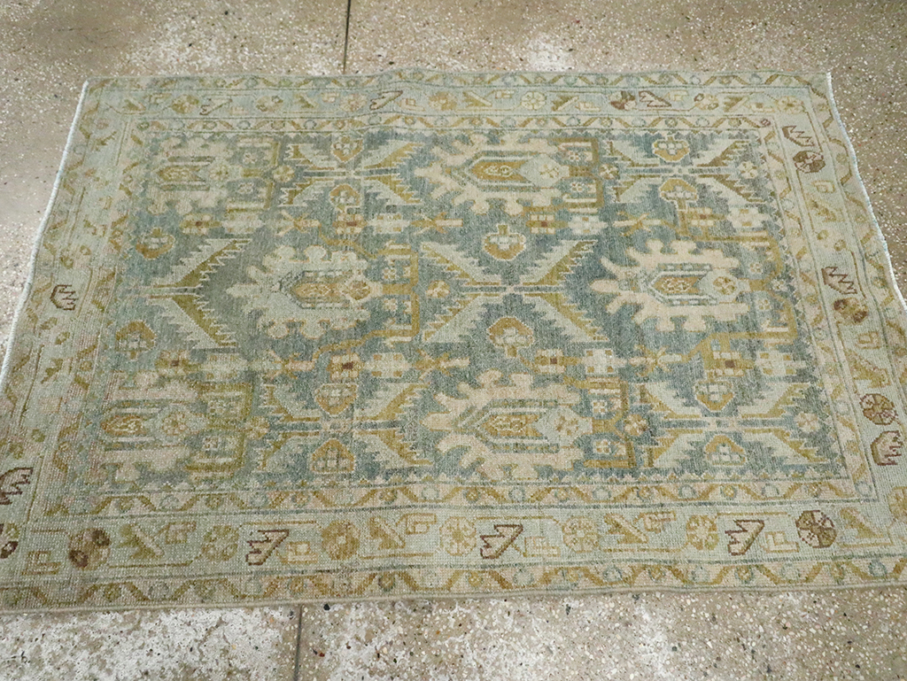 Vintage Persian Malayer Throw Rug, No.29993 - Gss