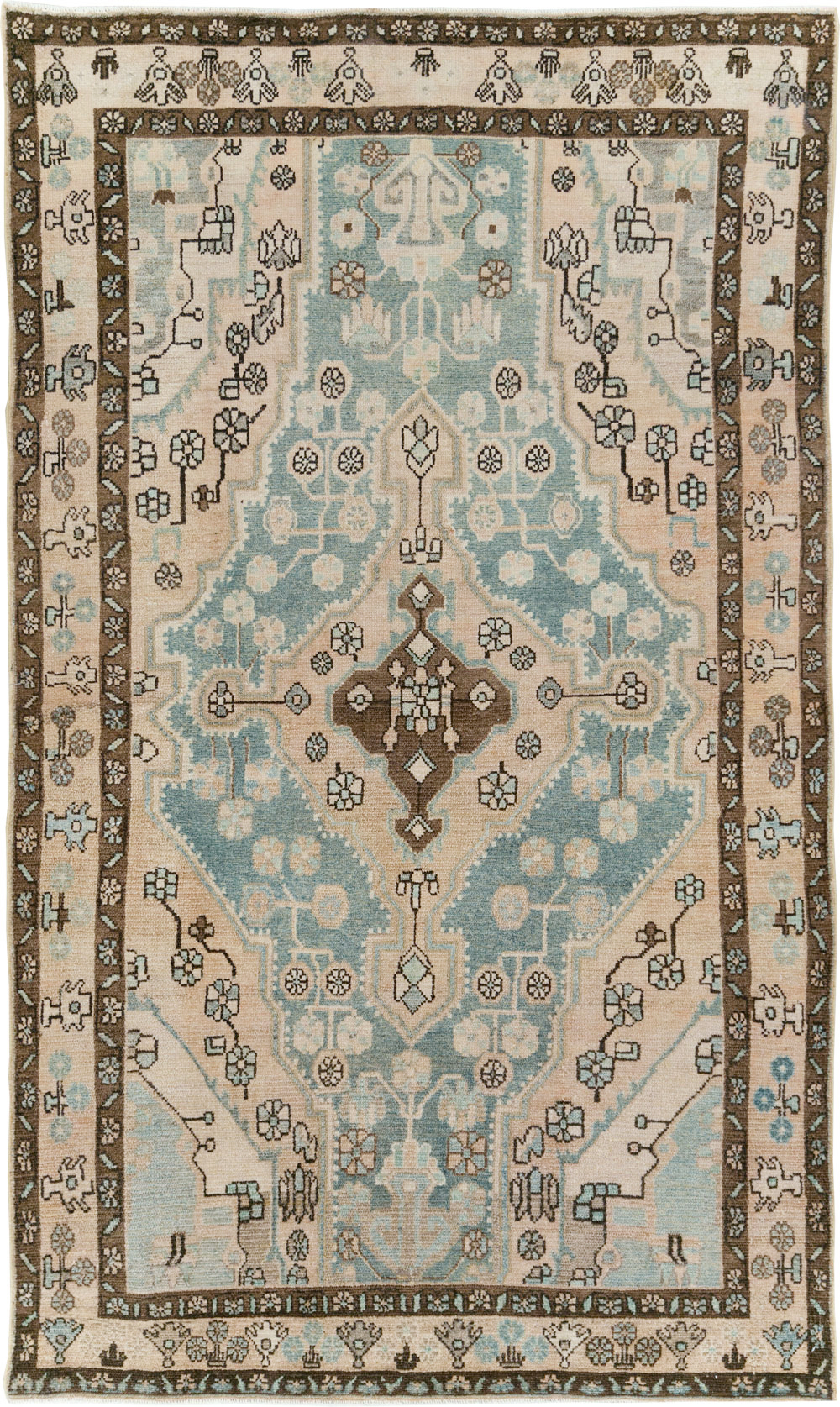 Vintage Persian Malayer Accent Rug, No.29994 - Gss