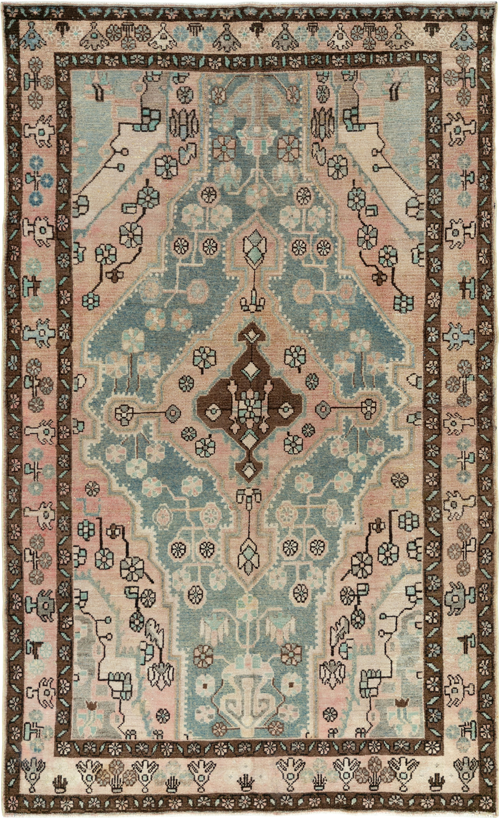 Vintage Persian Malayer Accent Rug, No.29994 - Gss