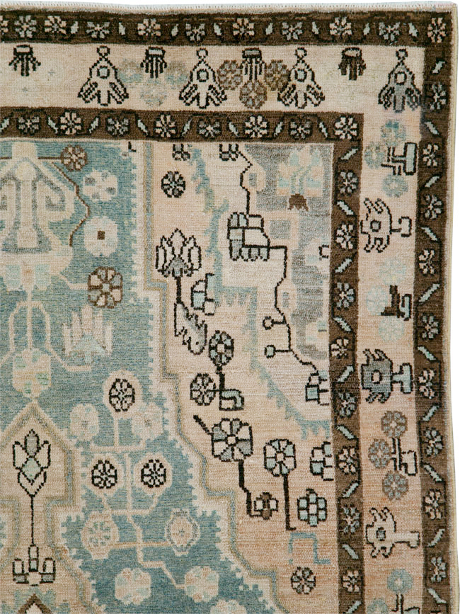 Vintage Persian Malayer Accent Rug, No.29994 - Gss