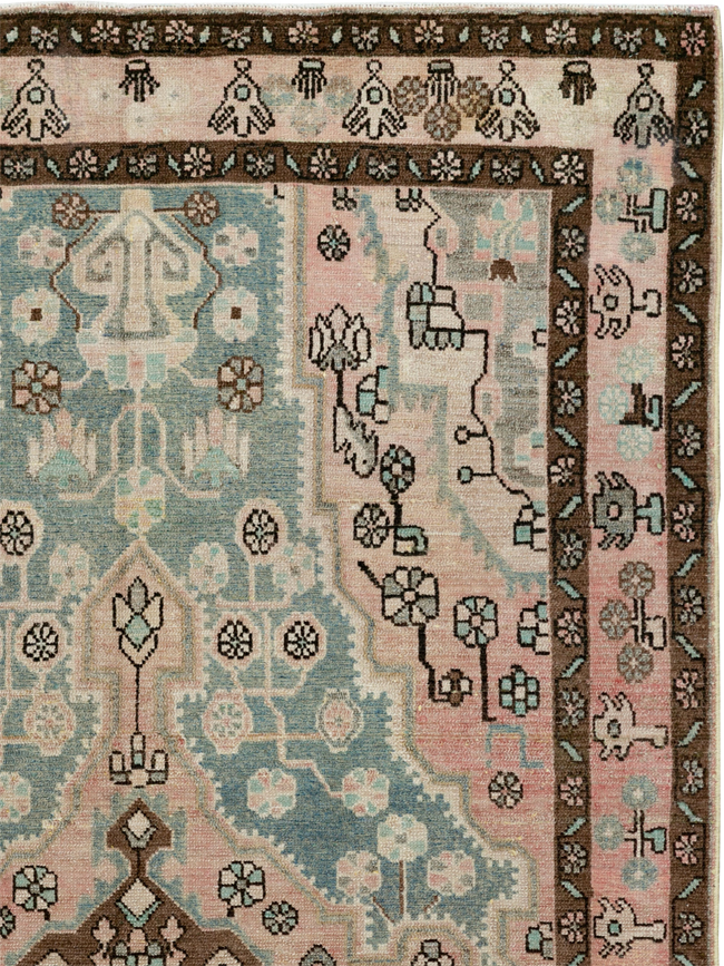 Vintage Persian Malayer Accent Rug, No.29994 - Gss