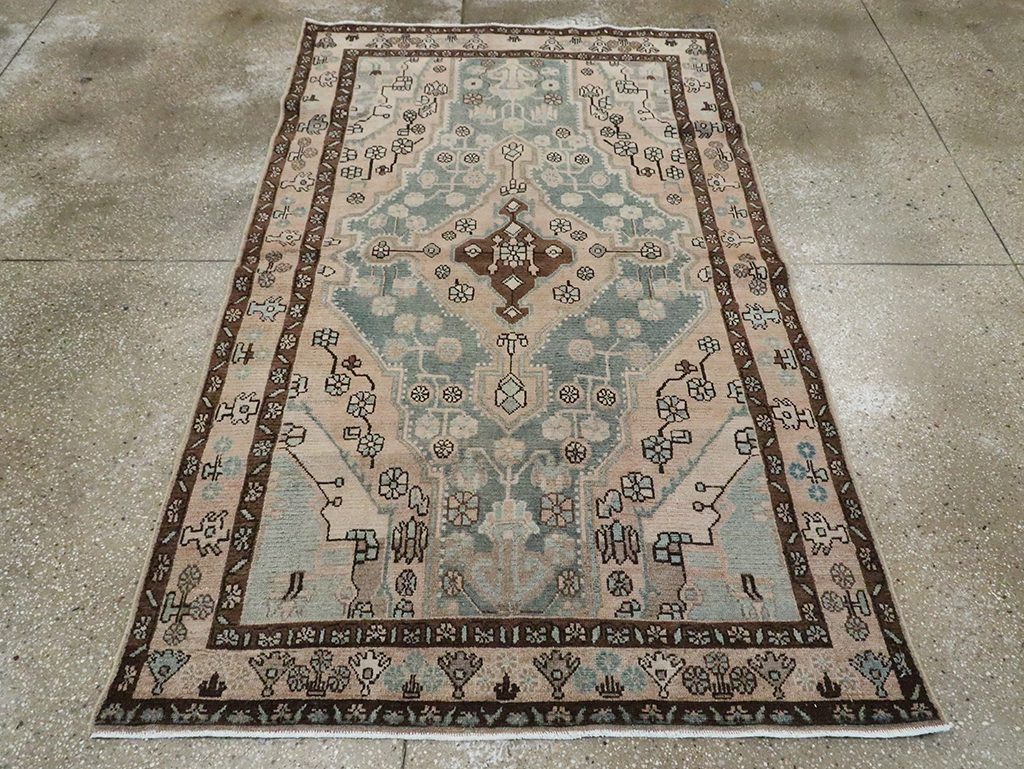 Vintage Persian Malayer Accent Rug, No.29994 - Gss