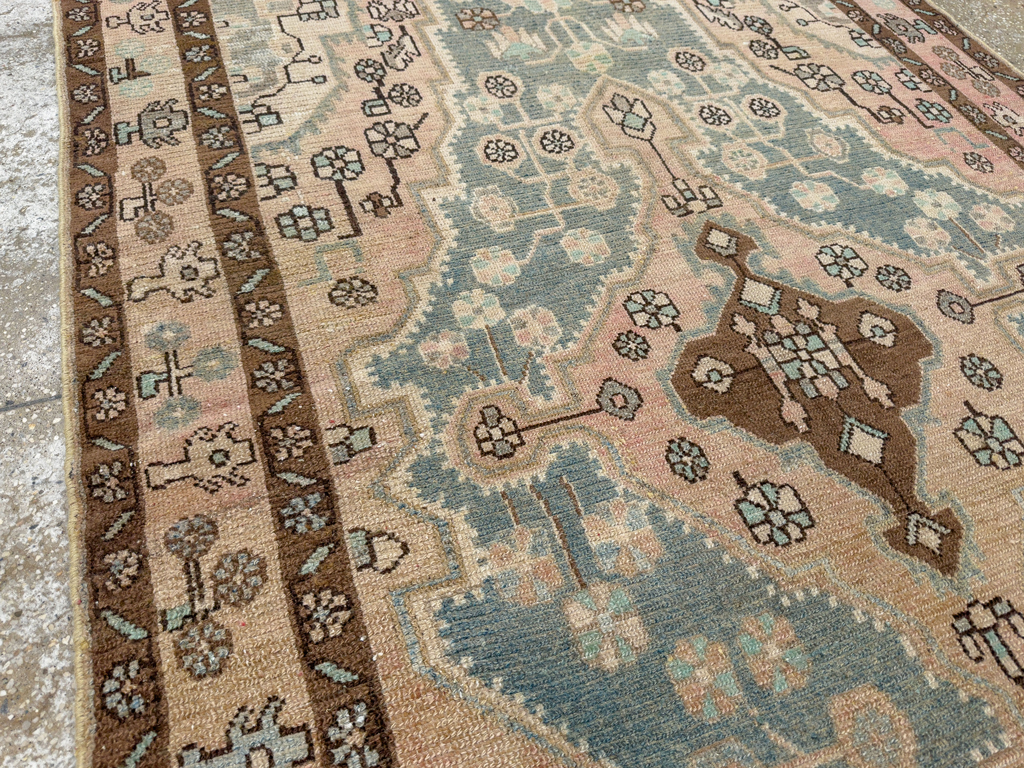 Vintage Persian Malayer Accent Rug, No.29994 - Gss