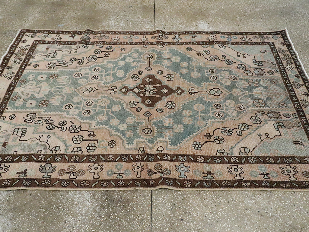 Vintage Persian Malayer Accent Rug, No.29994 - Gss