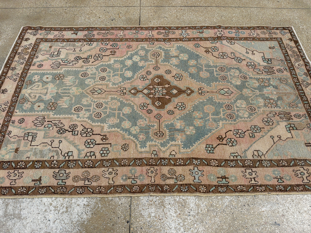 Vintage Persian Malayer Accent Rug, No.29994 - Gss