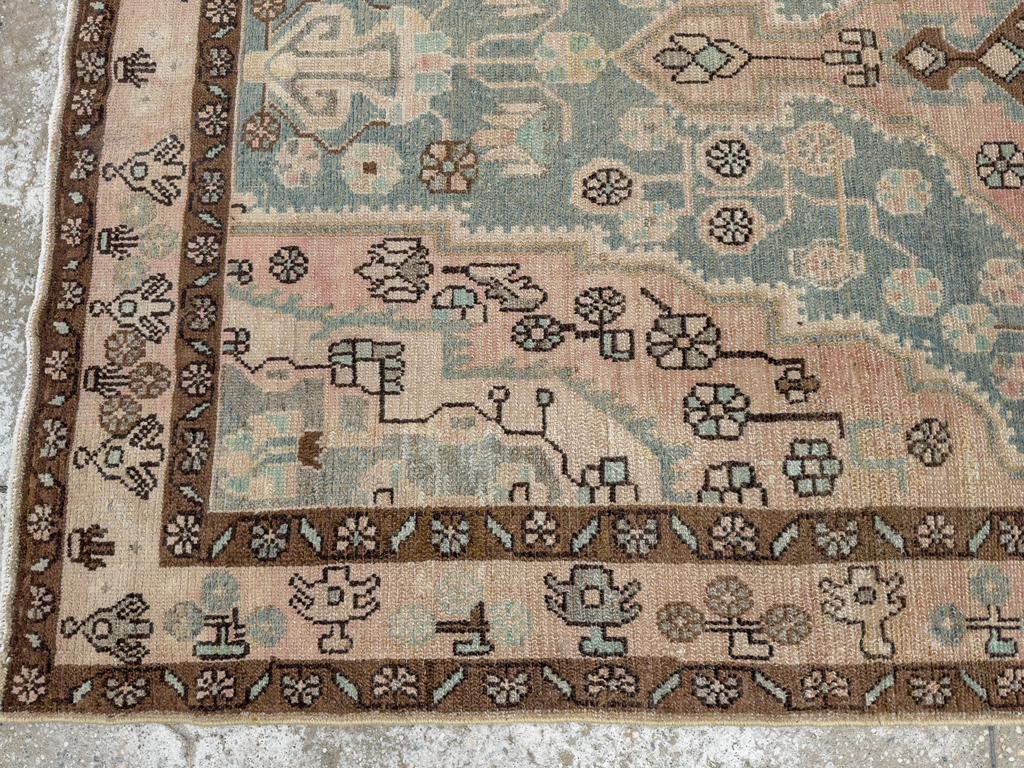 Vintage Persian Malayer Accent Rug, No.29994 - Gss
