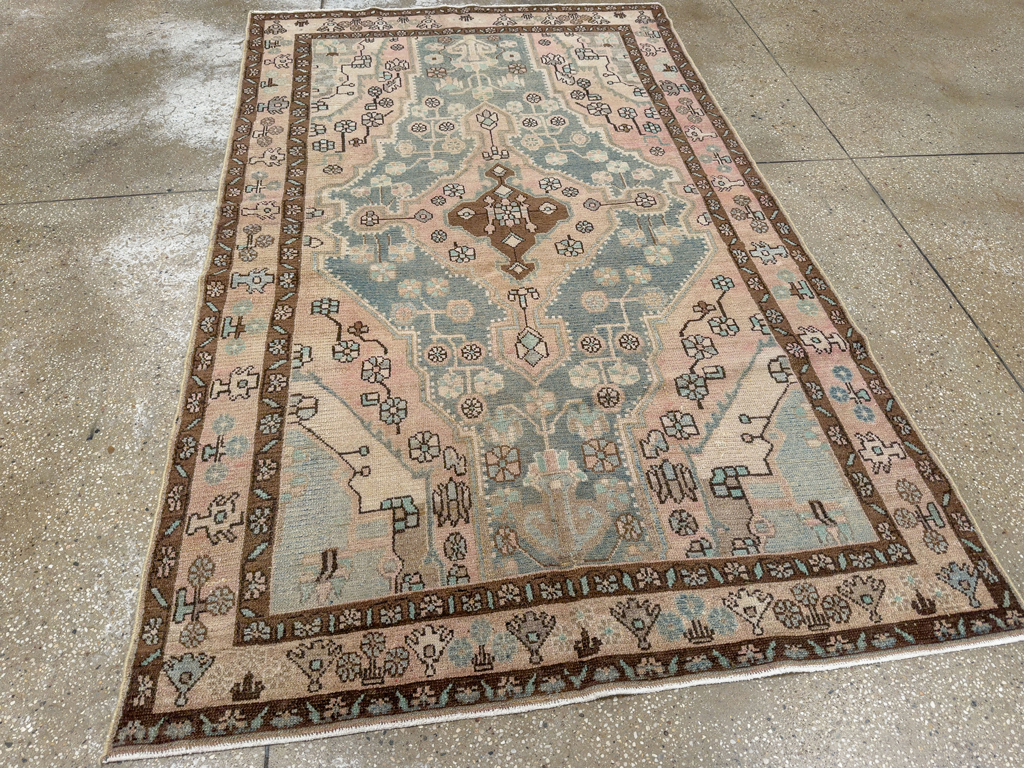 Vintage Persian Malayer Accent Rug, No.29994 - Gss