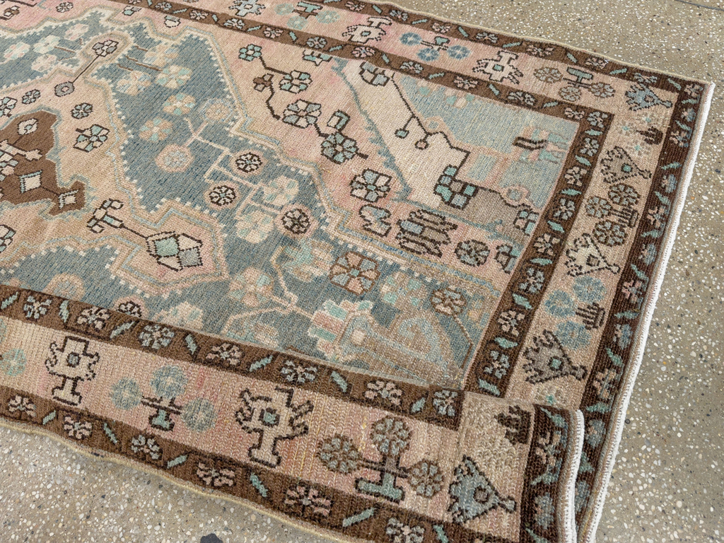 Vintage Persian Malayer Accent Rug, No.29994 - Gss