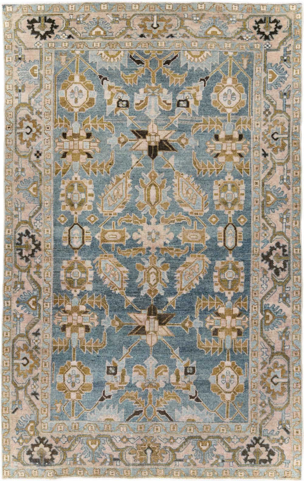 Vintage Persian Malayer Accent Rug, No.29996 - Gss