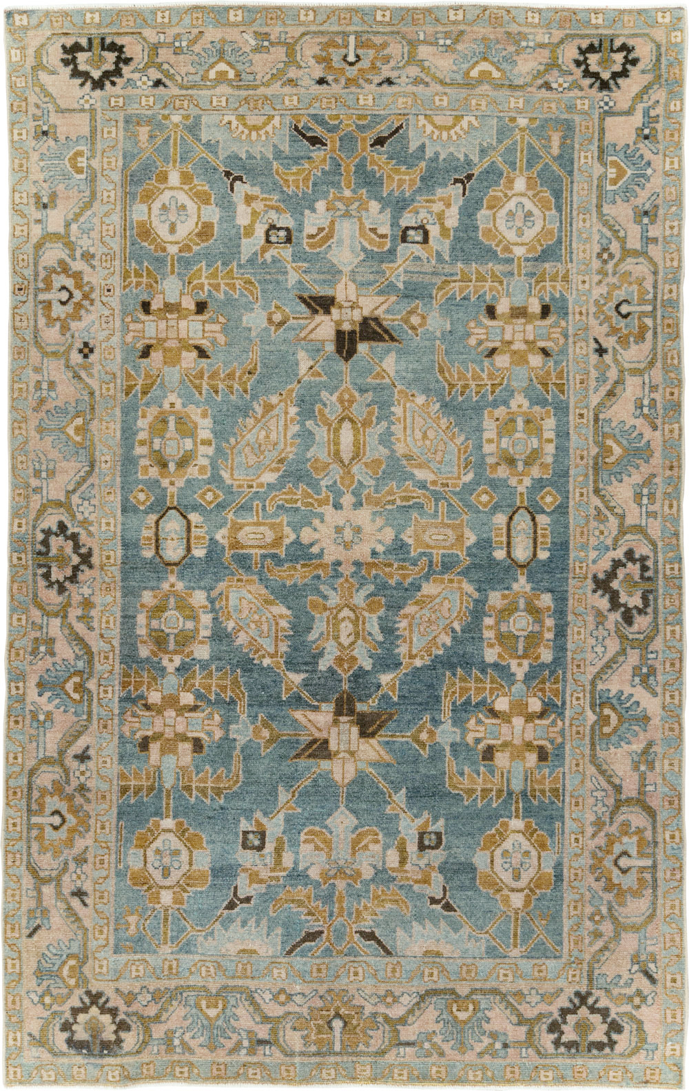 Vintage Persian Malayer Accent Rug, No.29996 - Gss