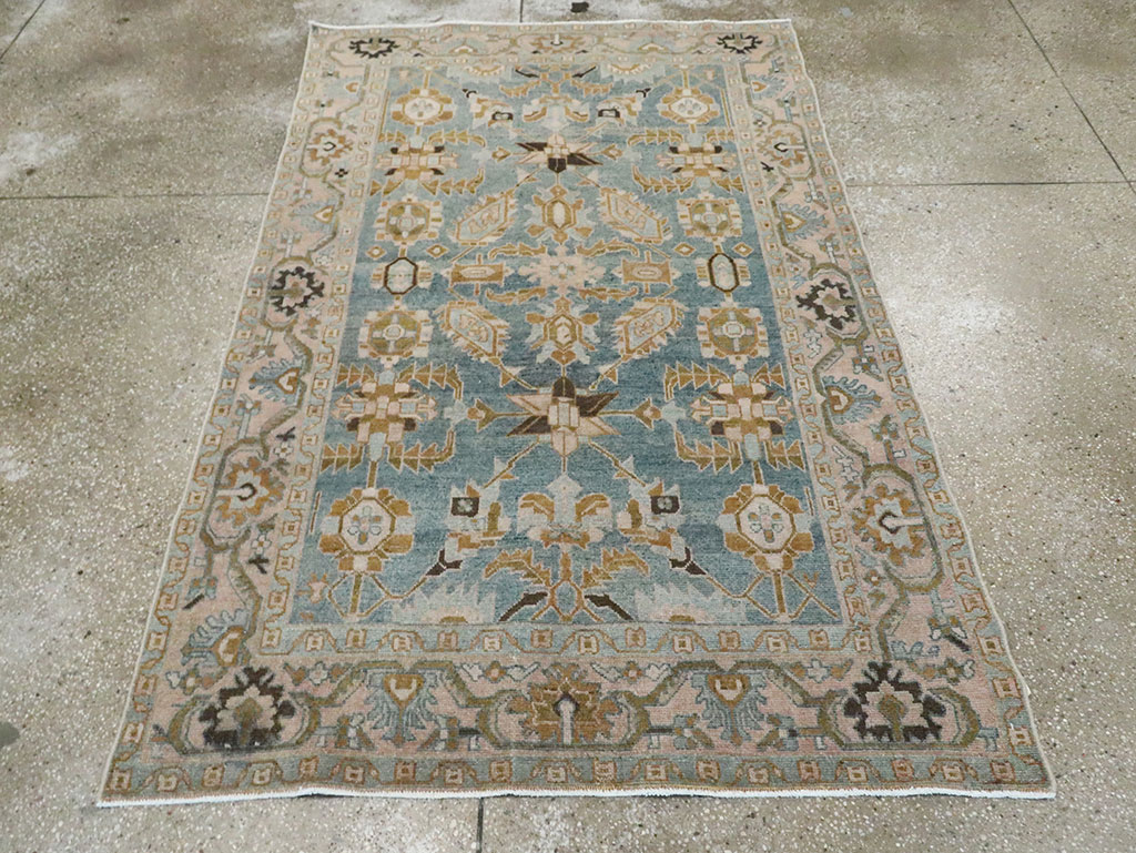 Vintage Persian Malayer Accent Rug, No.29996 - Gss