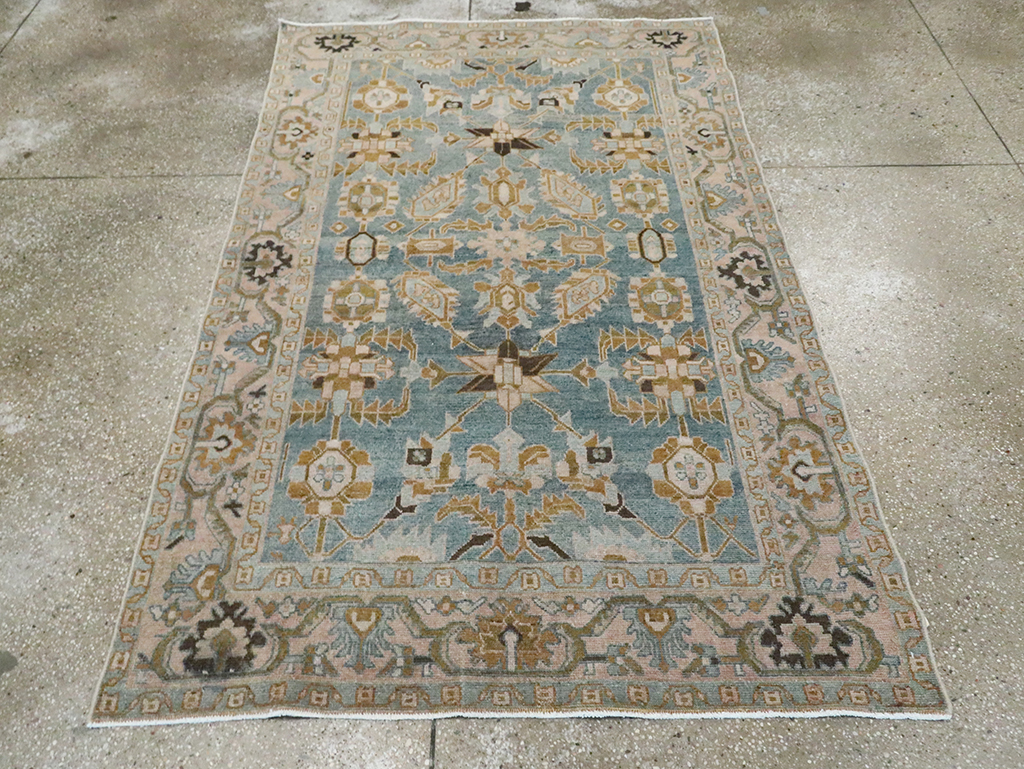 Vintage Persian Malayer Accent Rug, No.29996 - Gss