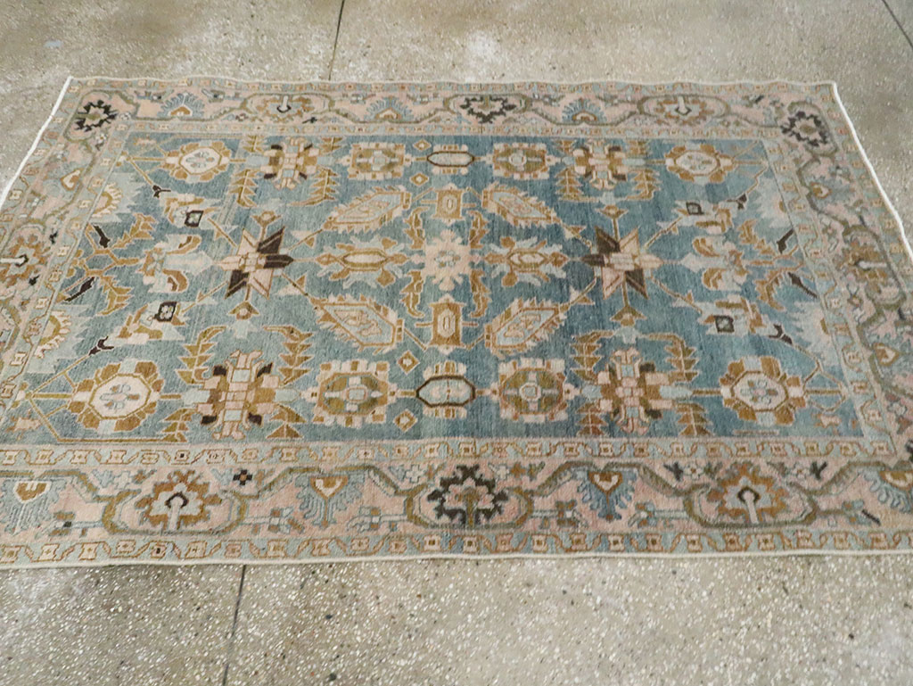 Vintage Persian Malayer Accent Rug, No.29996 - Gss