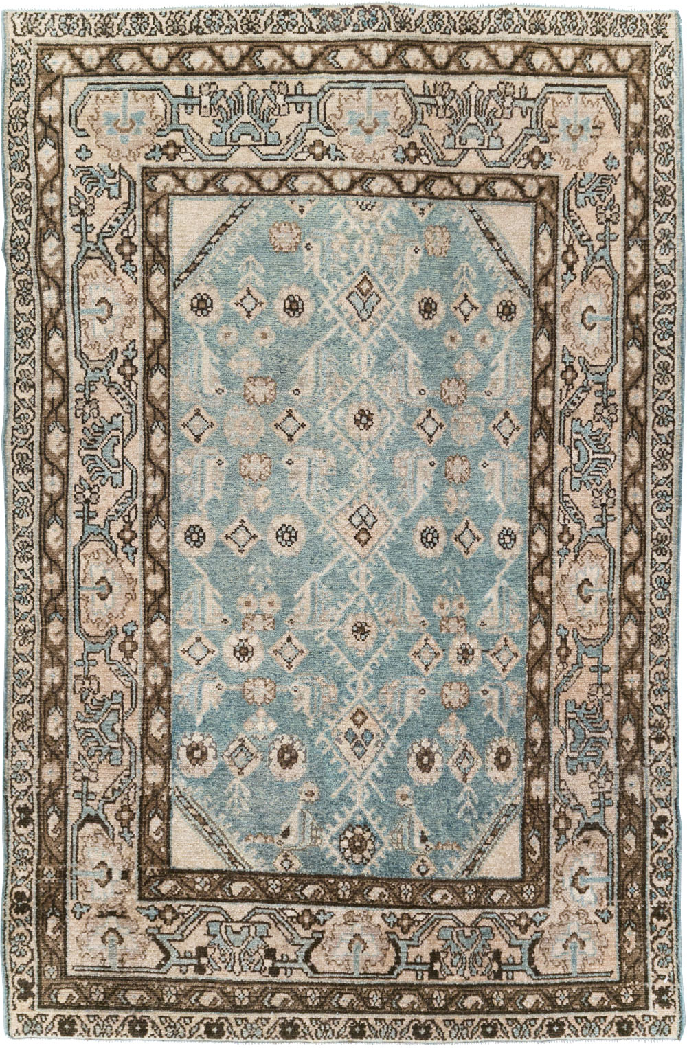 Vintage Persian Malayer Throw Rug, No.29998 - Gss