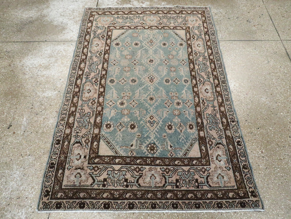 Vintage Persian Malayer Throw Rug, No.29998 - Gss