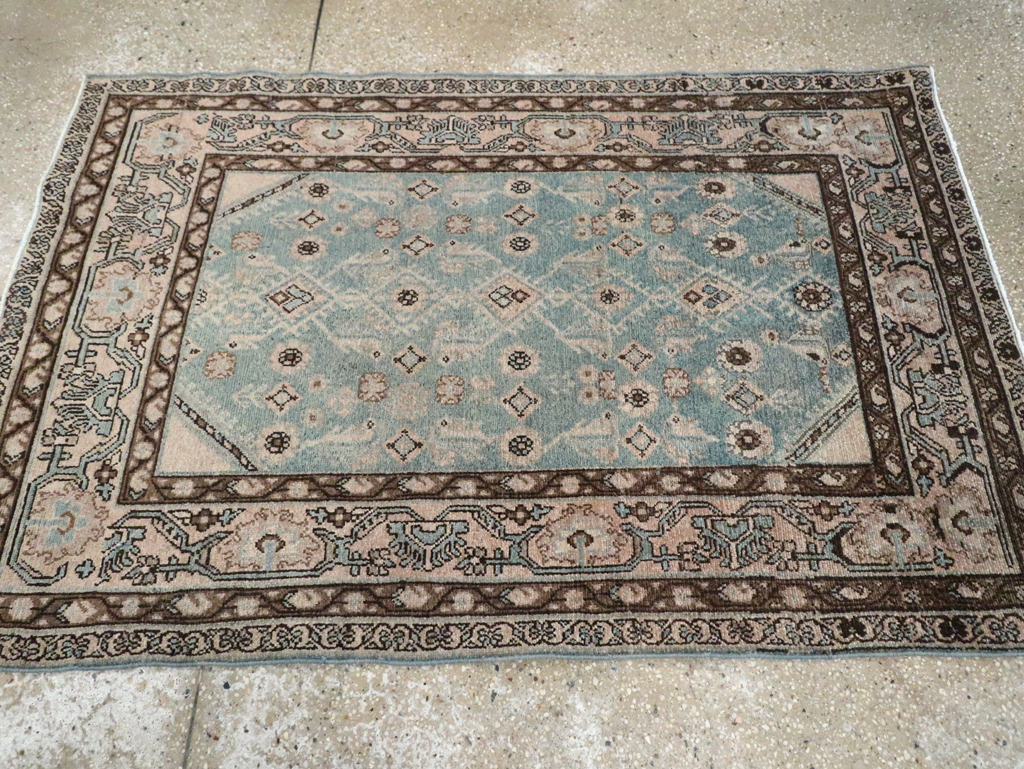 Vintage Persian Malayer Throw Rug, No.29998 - Gss