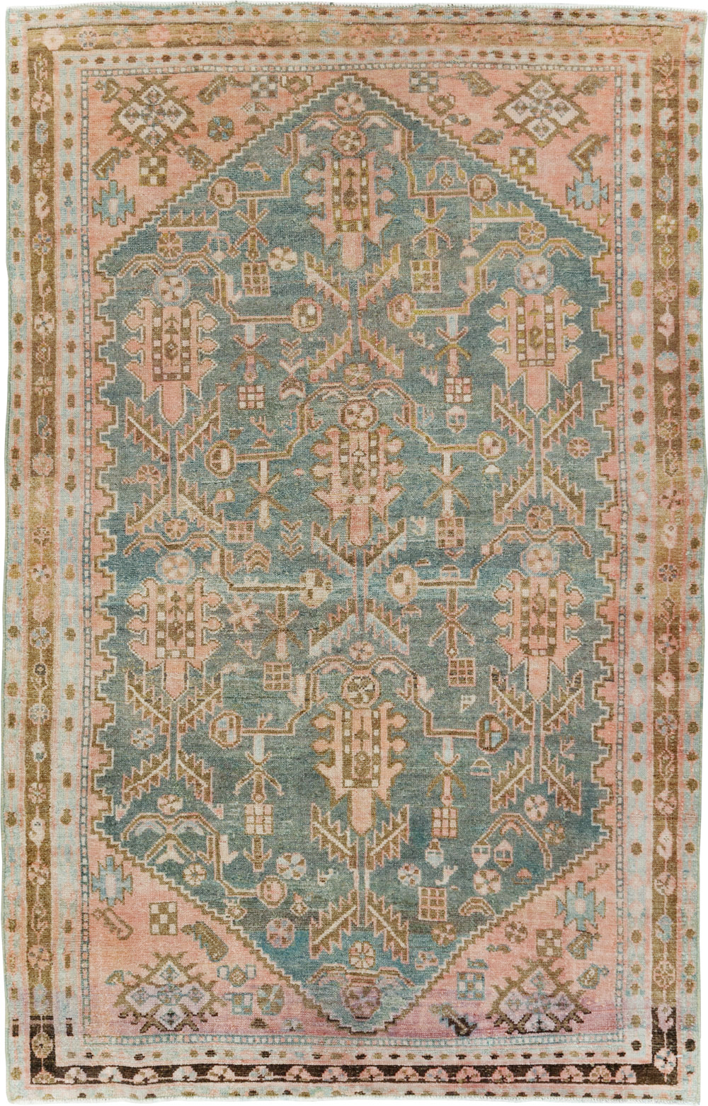 Vintage Persian Malayer Accent Rug, No.30000 - Gss