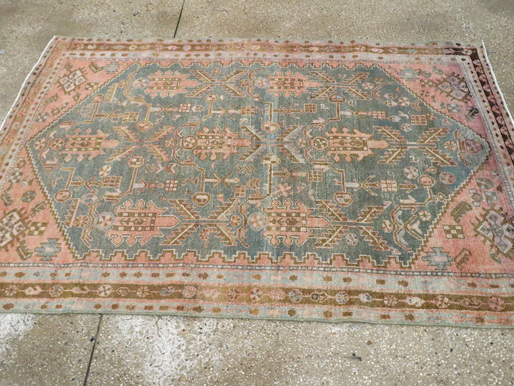 Vintage Persian Malayer Accent Rug, No.30000 - Gss