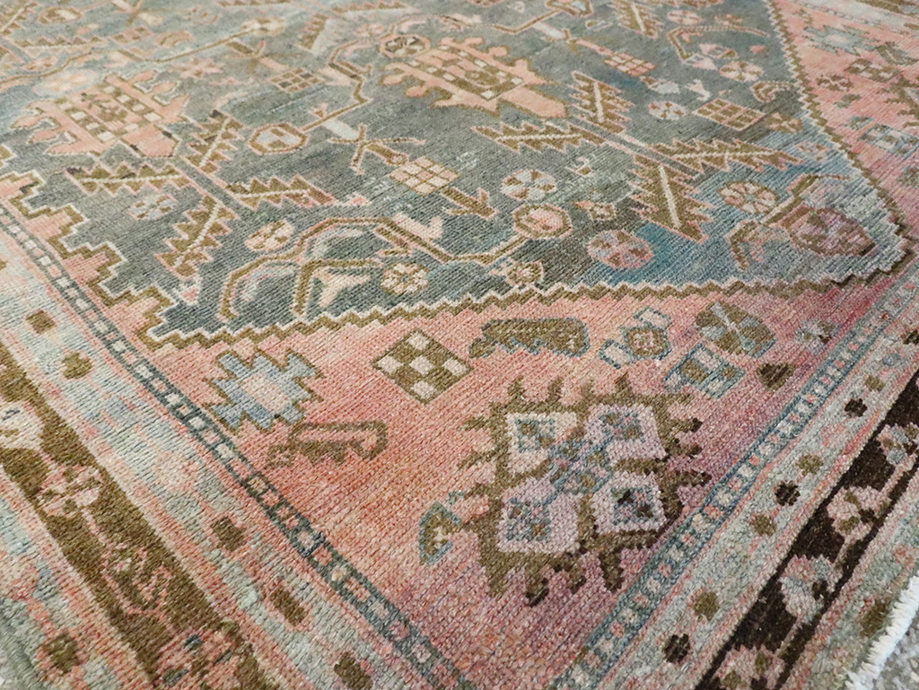 Vintage Persian Malayer Accent Rug, No.30000 - Gss