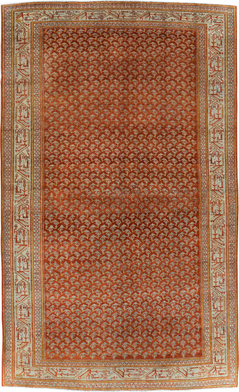 Vintage Persian Malayer Accent Rug, No.30001 - Gss