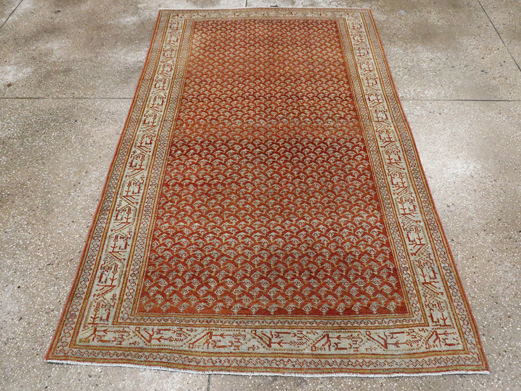 Vintage Persian Malayer Accent Rug, No.30001 - Gss