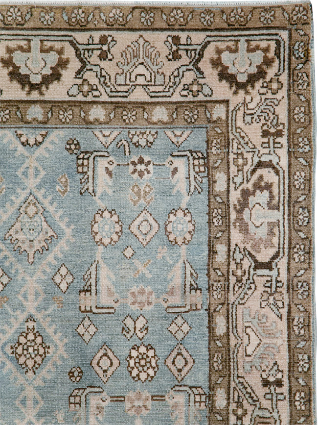 Vintage Persian Malayer Throw Rug, No.30004 - Gss