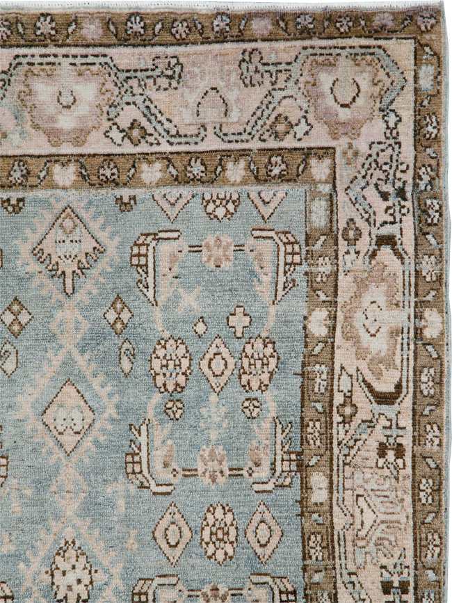 Vintage Persian Malayer Throw Rug, No.30004 - Gss