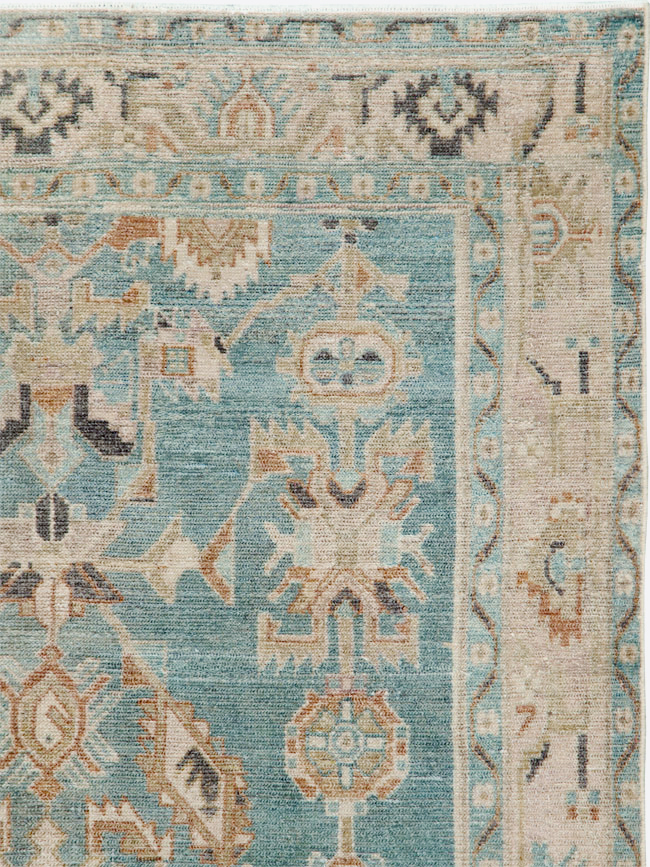 Vintage Persian Malayer Accent Rug, No.30005 - Gss