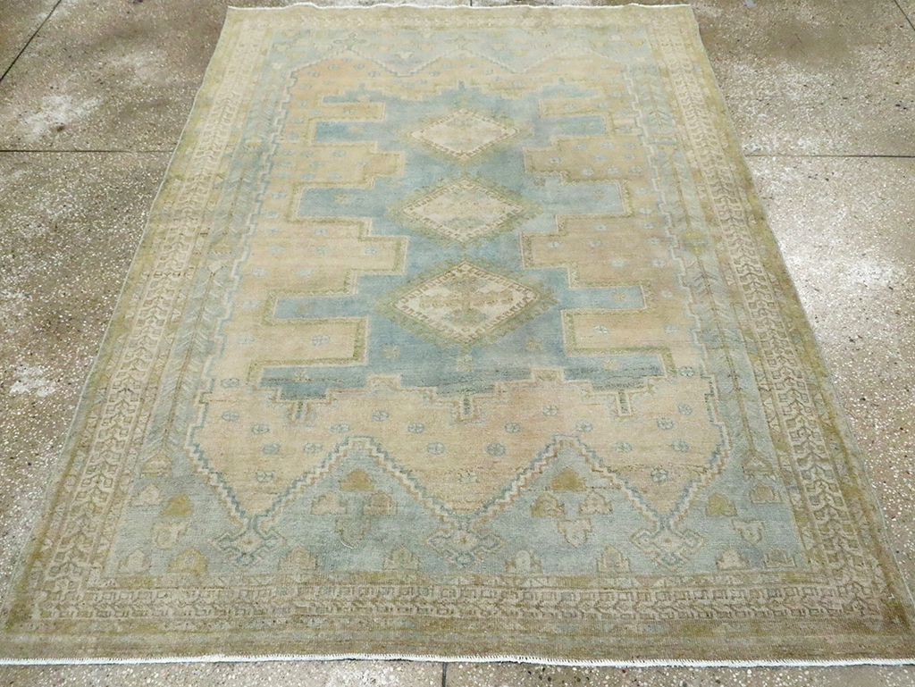 Vintage Persian Afshar Tribal Accent Rug, No.30009 - Gss