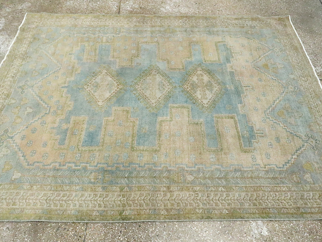 Vintage Persian Afshar Tribal Accent Rug, No.30009 - Gss
