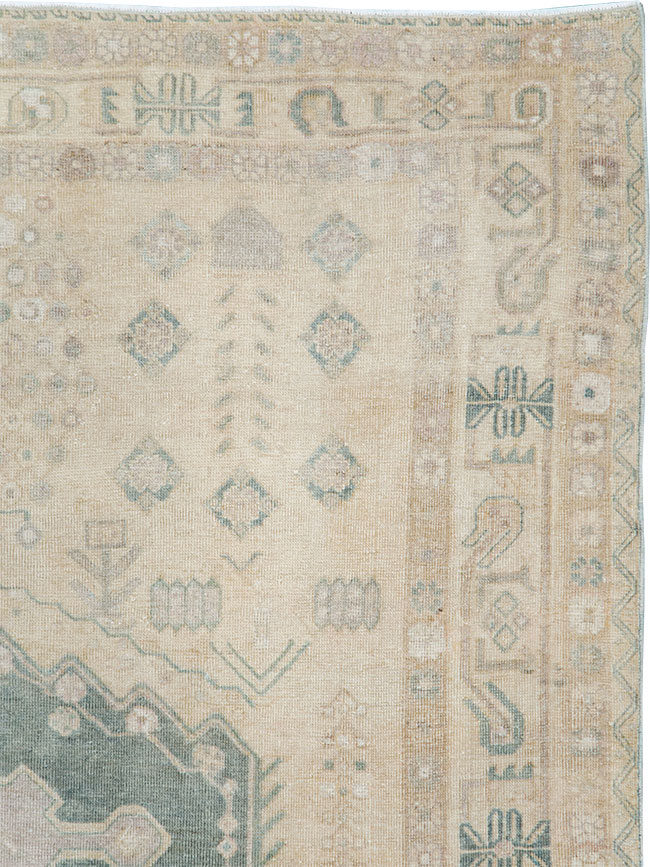 Vintage Persian Shiraz Square Accent Rug, No.30012 - Gss