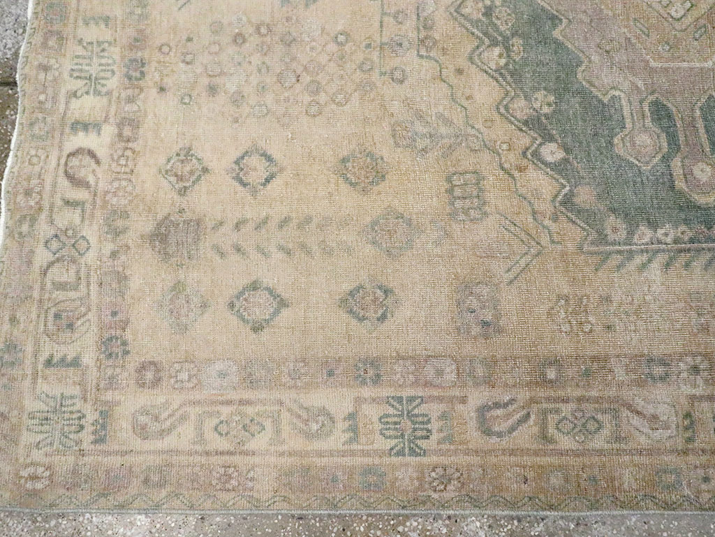 Vintage Persian Shiraz Square Accent Rug, No.30012 - Gss