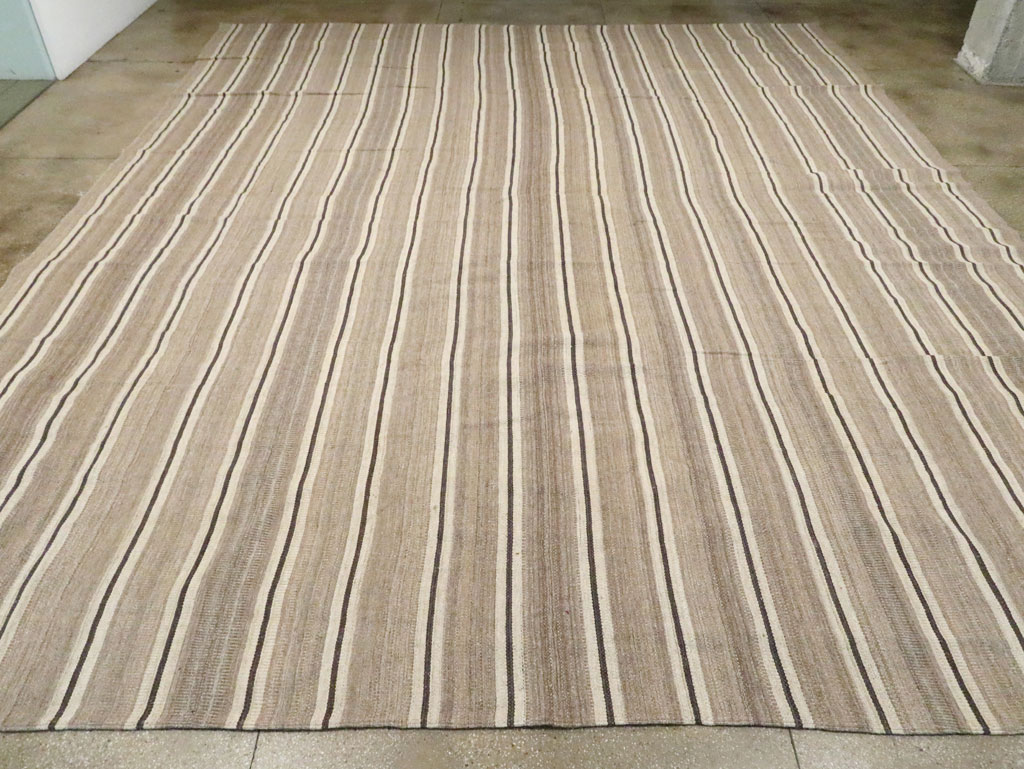 Contemporary Turkish Flatweave Kilim Oversize Carpet, No.30018 - Gss