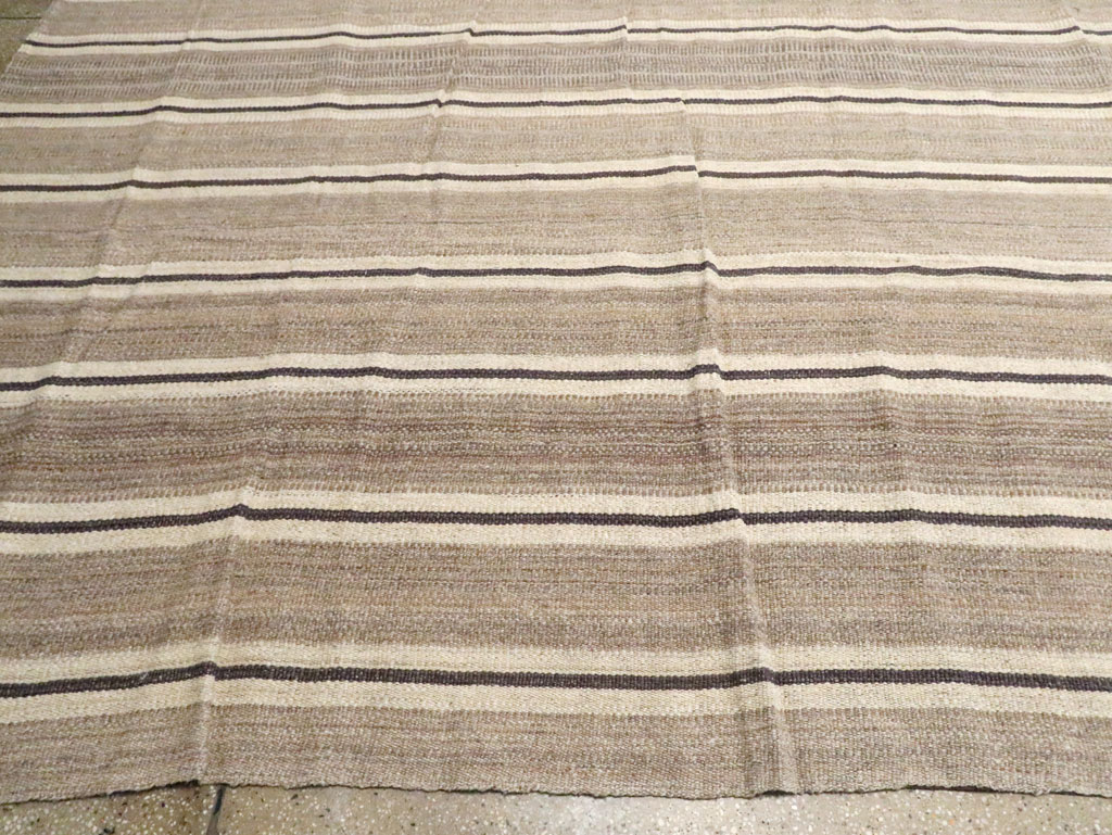Contemporary Turkish Flatweave Kilim Oversize Carpet, No.30018 - Gss