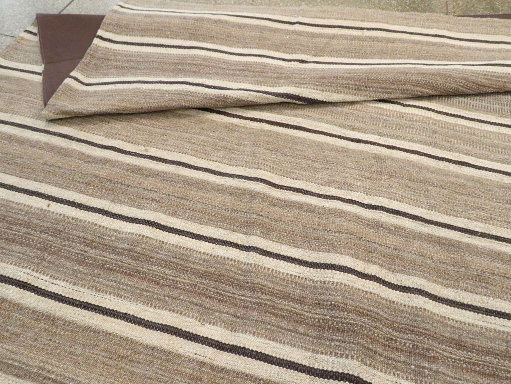 Contemporary Turkish Flatweave Kilim Oversize Carpet, No.30018 - Gss