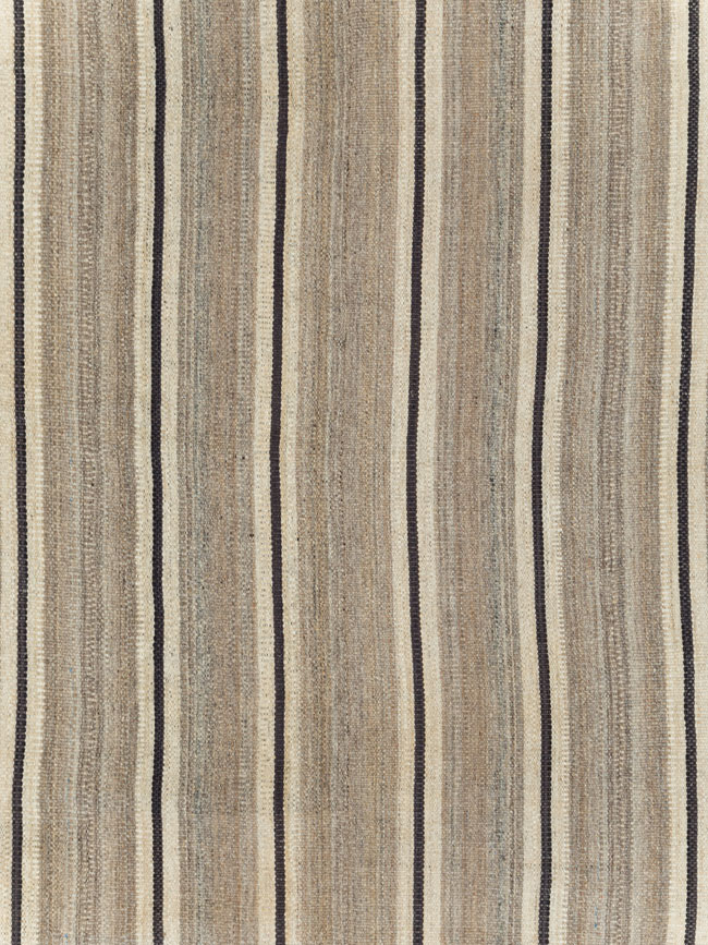 Modern Persian Flatweave Kilim Room Size Carpet, No.30024 - Gss