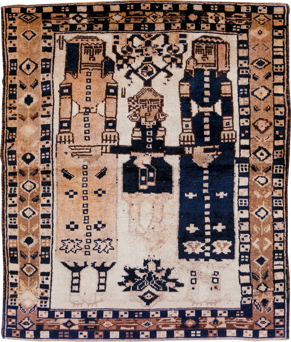 Vintage Persian Bakhtiari Rug, No.30032 - Gss