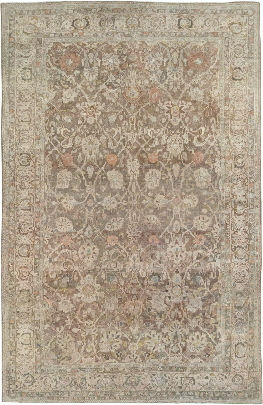 Antique Persian Mahal Large Carpet, No.30037 - Gss