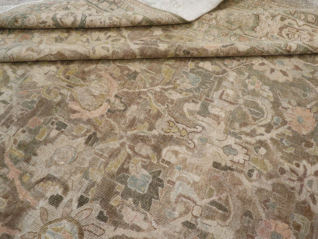 Antique Persian Mahal Large Carpet, No.30037 - Gss