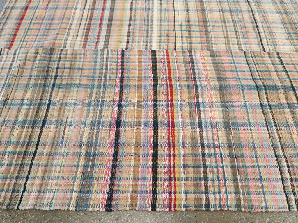 Vintage American Rag Rug, No.30039 - Gss