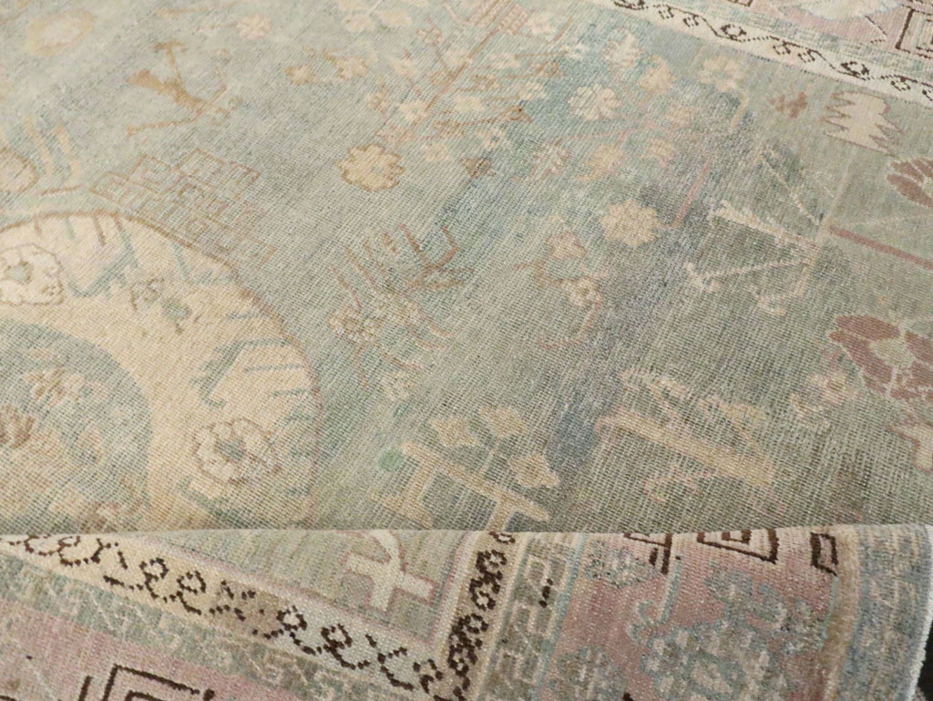 Antique East Turkestan Khotan Accent Rug, No.30043 - Gss