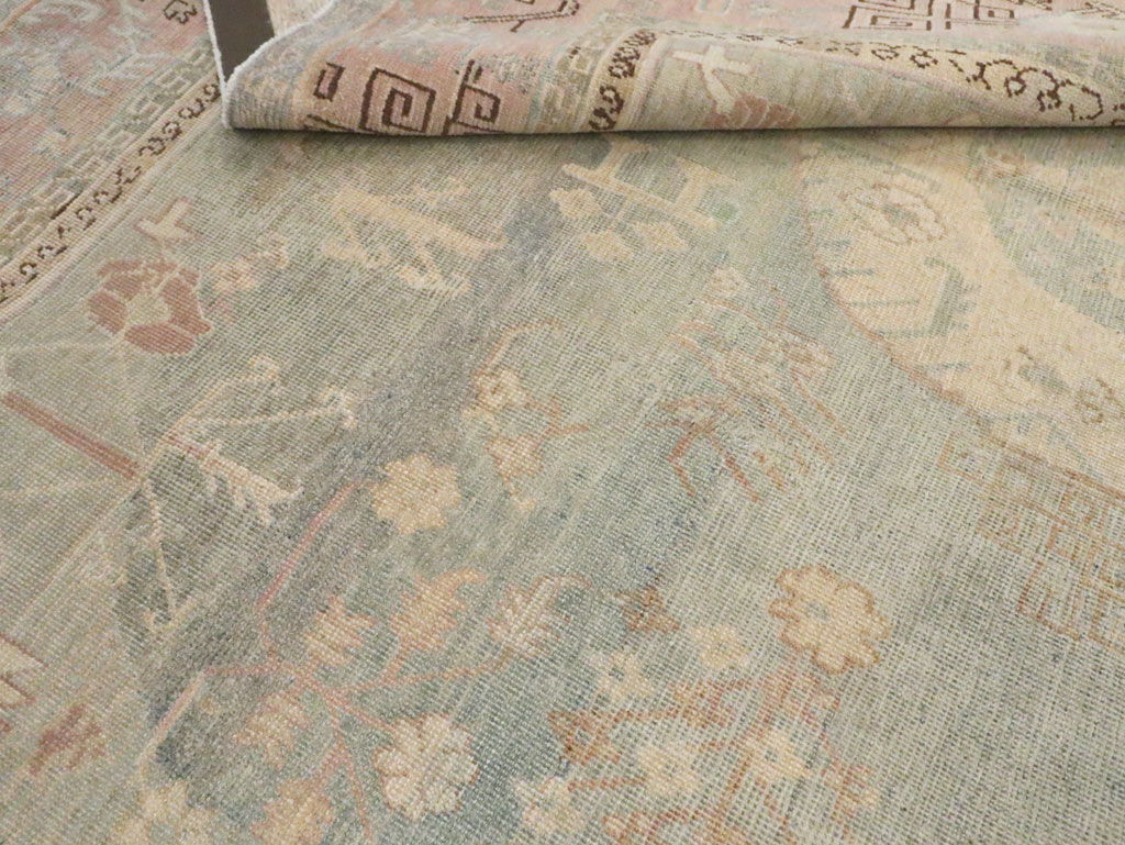 Antique East Turkestan Khotan Accent Rug, No.30043 - Gss