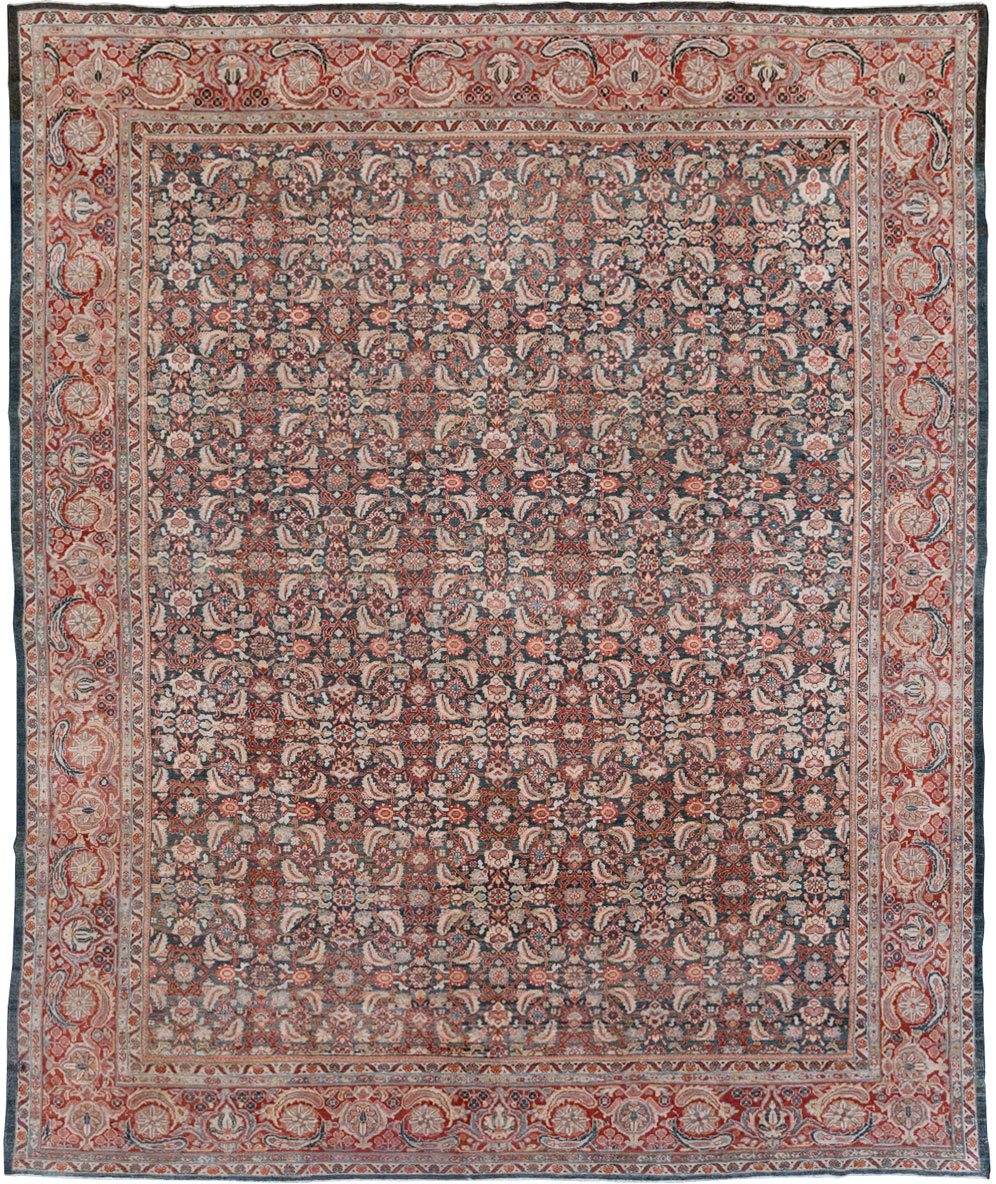 Antique Persian Mahal Room Size Carpet, No.30045 - Gss