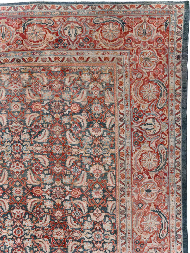 Antique Persian Mahal Room Size Carpet, No.30045 - Gss